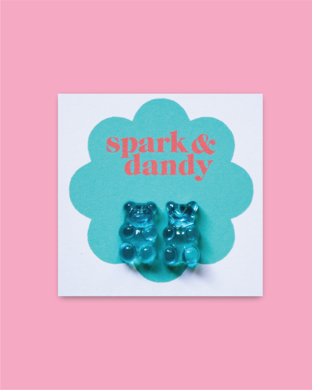 Blue Gummy Bear Studs