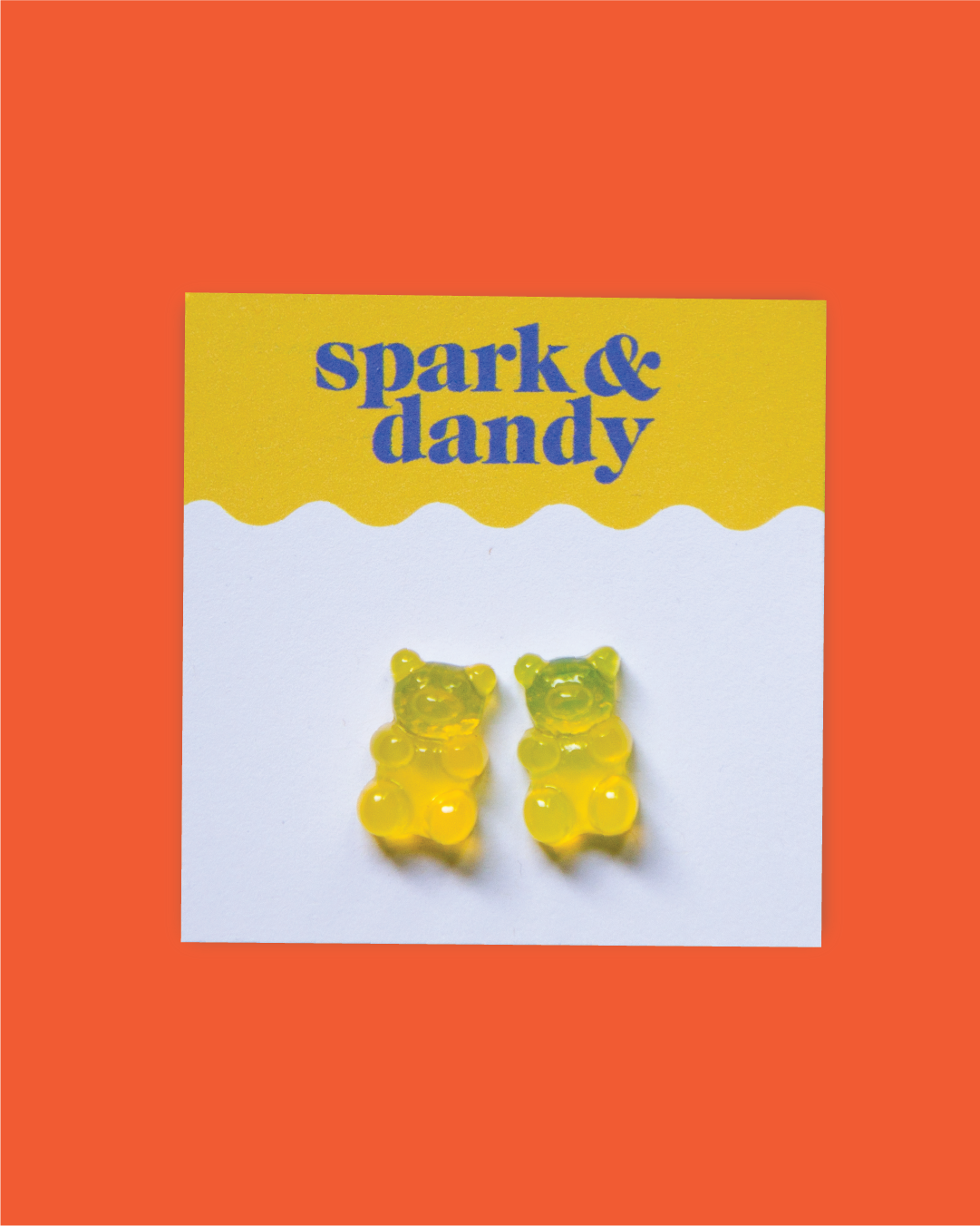 Yellow Gummy Bear Studs